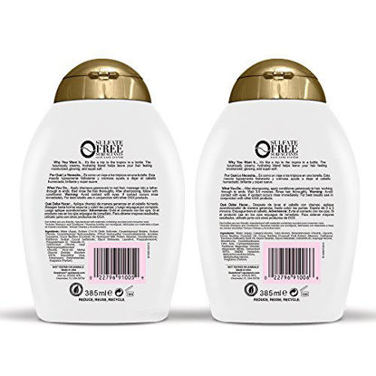 Picture of OGX Nourishing + Coconut Milk Shampoo & Conditioner Set, 13 Ounce (packaging may vary), White