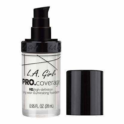 Picture of L.A. Girl Pro Coverage Liquid Foundation, White, 0.95 Fl Oz