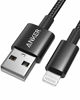 Picture of Anker 3.3ft Premium Double-Braided Nylon Lightning Cable, Apple MFi Certified for iPhone Chargers, iPhone X/8/8 Plus/7/7 Plus/6/6 Plus/5s, iPad Pro Air 2, and More(Black)