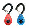 Picture of OYEFLY Dog Training Clicker with Wrist Strap Durable Lightweight Easy to Use, Pet Training Clicker for Cats Puppy Birds Horses. Perfect for Behavioral Training 2-Pack (Red and Blue)