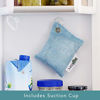 Picture of MOSO NATURAL: The Original Air Purifying Bag for Fridge and Freezer. Unscented, Chemical-Free Odor Eliminator. More Powerful Than Baking Soda. (Blue)