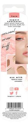 Picture of Real Techniques Expert Concealer Brush with Ultra Plush Custom Cut Synthetic Taklon Bristles & Extended Aluminum Ferrules Uniquely Shaped (Packaging May Vary) (1542)