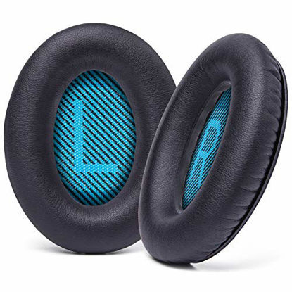 Picture of WC Wicked Cushions Premium Replacement Ear Pads for Bose Headphones - Compatible with QC15 / QC25 / QC35 & 35 ii / QC2 / AE2 / AE2i / AE2W / Soundlink - Softer Leather, Luxury Memory Foam | Black