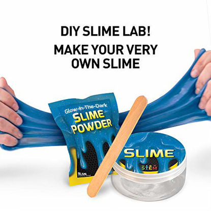Picture of NATIONAL GEOGRAPHIC Super Slime & Putty Lab - 2 Types of Amazing Slime + 2 Types of Putty including Sparkling Putty, Fluffy Slime and Glow-in-the-Dark Putty