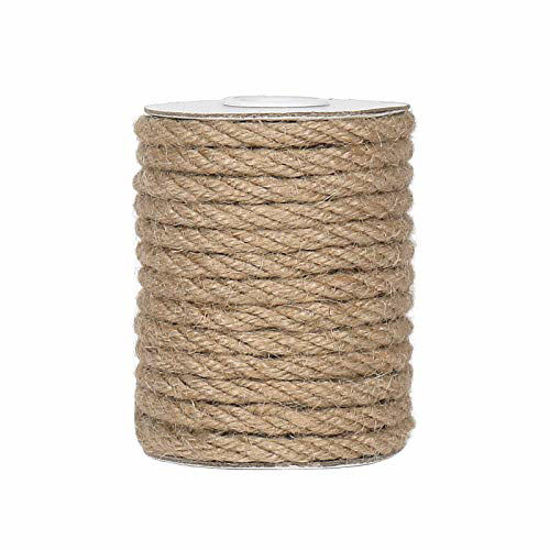 GetUSCart- Tenn Well 6mm Jute Rope, 33 Feet Natural Craft Rope Thick Twine  Rope for Gardening, Bundling, Decorating, DIY Crafts (Brown)