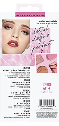 Picture of Real Techniques Artist Essential Makeup Brush Set, Includes Eye Liner Brush and Foundation Brush, Set of 5