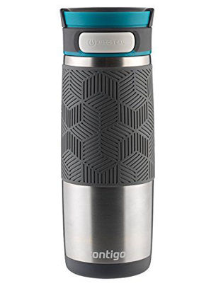Picture of Contigo Autoseal Transit Stainless Steel Travel Mug, 16 Oz, Stainless Steel with Blue
