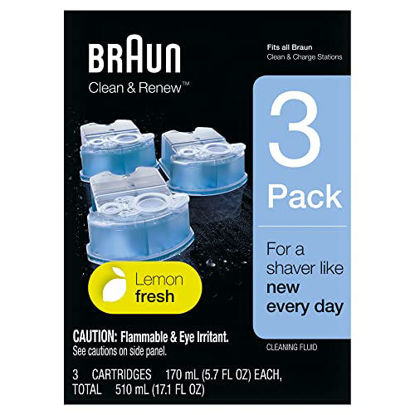 Picture of Braun Clean Renew Refill Cartridges CCR , Blue, 3 Count