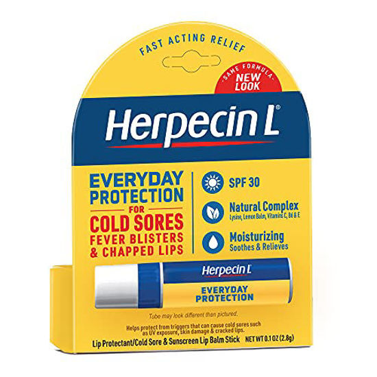 Picture of Herpecin L Lip Balm Stick, SPF 30 & Lysine, Multi, Lemon, 0.1 Oz