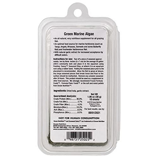 GetUSCart Ocean Nutrition Seaweed Selects Green Marine Algae 10Sheets