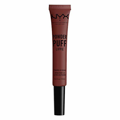 Picture of NYX PROFESSIONAL MAKEUP Powder Puff Lippie Lip Cream, Liquid Lipstick - Cool Intentions (Light Brown With Pink Undertones)