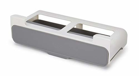 Picture of Joseph Joseph CupboardStore Spice Organizer 3M Tape Under-Shelf Pull Out Drawer Storage for Cabinet, One-size, Gray/White
