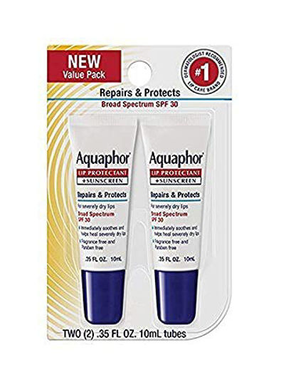 Picture of Aquaphor Lip Repair & Protect Tube Blister Card Dual Pack, 0.35 Ounce