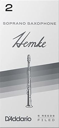 Picture of D'Addario Frederick L. Hemke Soprano Saxophone Reeds, Strength 2.0, 5 Pack