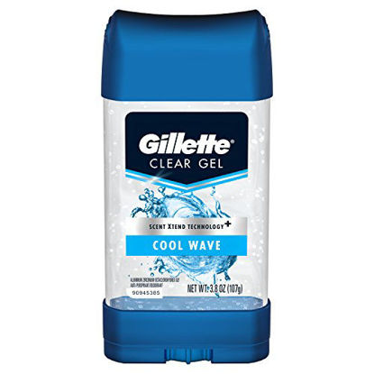 Picture of Gillette Anti-Perspirant Deodorant Clear Gel, Cool Wave, 3.8 Ounce
