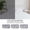 Picture of Miowachi Digital Alarm Clock,Large Mirrored LED Clock,Snooze,Dim Night Light 2 USB Charger Ports Desk Alarm Clocks for Bedroom Decor (White)