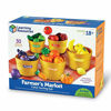 Picture of Learning Resources Farmer's Market Color Sorting Set, Pretend Play Toys for Toddlers, Play Food for Kids, Fruits and Vegetables Toy, 30 Piece Set, Ages 18+ months