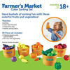 Picture of Learning Resources Farmer's Market Color Sorting Set, Pretend Play Toys for Toddlers, Play Food for Kids, Fruits and Vegetables Toy, 30 Piece Set, Ages 18+ months