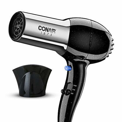 Picture of Conair 1875 Watt Full Size Pro Hair Dryer with Ionic Conditioning , Black / Chrome, 1 Count