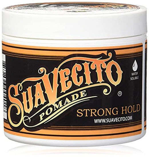 Picture of Suavecito Pomade Firme (Strong) Hold 4 oz, 1 Pack - Strong Hold Hair Pomade For Men - Medium Shine Water Based Wax Like Flake Free Hair Gel - Easy To Wash Out - All Day Hold For All Hair Styles