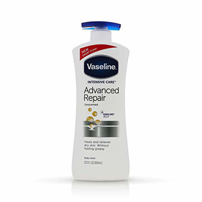 Picture of Vaseline Intensive Care Advanced Repair Unscented Healing Moisture Lotion, 20.3 oz (Pack of 2)