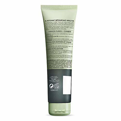 Picture of L'Oreal Paris Skincare Pure-Clay Facial Cleanser with Charcoal for Dull and Tired Skin to Detox and Brighten, Face Wash for All Skin Types, 4.4 fl; oz.