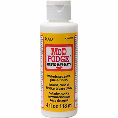 Picture of Mod Podge CS11305 Waterbase Sealer, Glue & Decoupage Finish, 4 oz, Matte, 4 Fl Oz