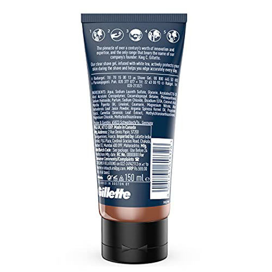 GetUSCart King C. Gillette Men?s Transparent Shave Gel with White Tea