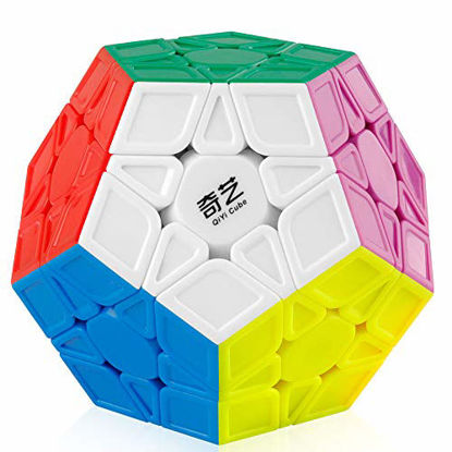 Picture of Coogam Qiyi Megaminx Cube Sculpted Stickerless 3x3 Pentagonal Dodecahedron Speed Cube Puzzle Toy (Qiheng S Version)