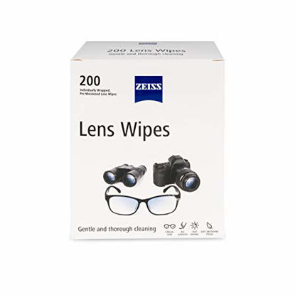 Picture of Zeiss Lens Wipes Eyeglass Cases, White, 200 Count (Pack of 1)