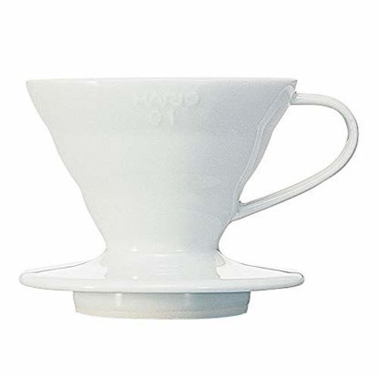 Picture of Hario V60 Ceramic Coffee Dripper, Size 01, White