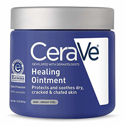 Picture of CeraVe Healing Ointment | Moisturizing Petrolatum Skin Protectant for Dry Skin with Hyaluronic Acid and Ceramides | Lanolin Free & Fragrance Free | 12 Ounce