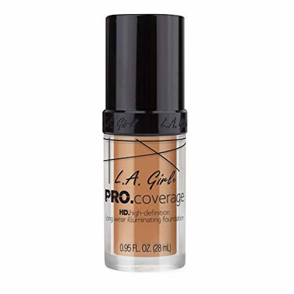 Picture of L.A. Girl Pro Coverage Liquid Foundation, Soft Honey, 0.95 Fl Oz