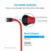 Picture of Anker Powerline+ Micro USB (6ft) The Premium Durable Cable [Double Braided Nylon] for Samsung, Nexus, LG, Motorola, Android Smartphones and More (Red)