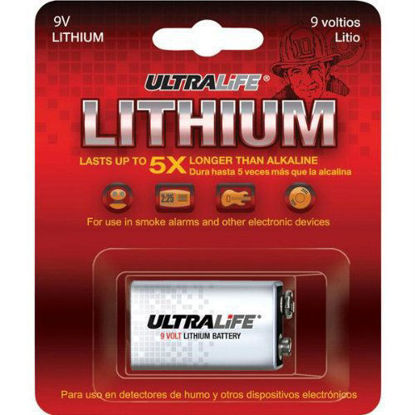 Picture of Ultralife U9VL-JPBP Long-Life 9V Lithium Battery