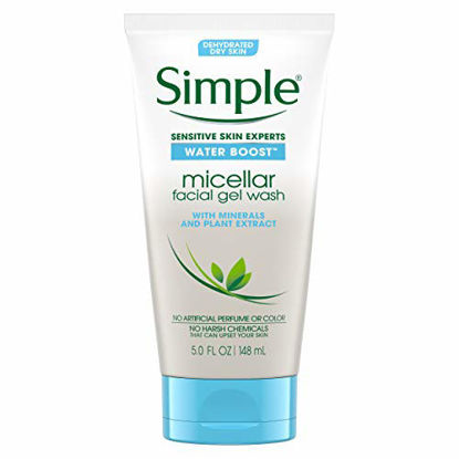 Picture of Simple Water Boost Micellar Facial Gel Wash Sensitive Skin 5 oz