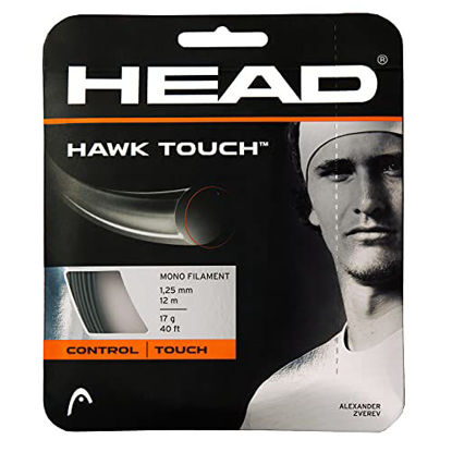 Picture of HEAD Hawk Touch Tennis Racket String 40' Set - Monofilament Racquet String, 17 Gauge