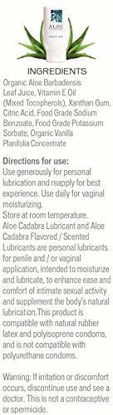 Picture of Aloe Cadabra Natural Organic Aloe Vera Personal Lubricant and Vaginal Moisturizer, Natural