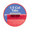 Picture of Smead Colored Hanging File Folder with Tab, 1/5-Cut Adjustable Tab, Letter Size, Assorted Primary Colors, 25 Per Box (64059)