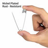 Picture of A+DAY Large Safety Pins 2.2 Inch (56mm), Size 4, 80-Count, Nickel Finish