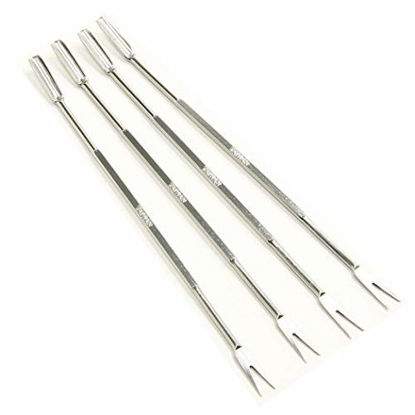 Picture of Norpro Stainless Steel Seafood Forks 6.75" | 4-Count per Pack | 1-Pack
