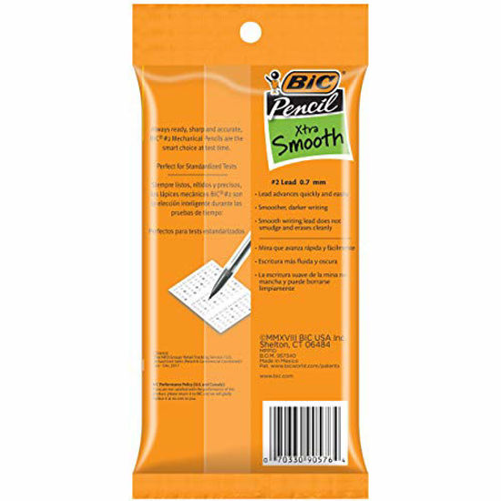 Picture of BIC Xtra-Life Mechanical Pencil, Clear Barrel, Medium Point (0.7mm), 10-Count, Packaging May Vary