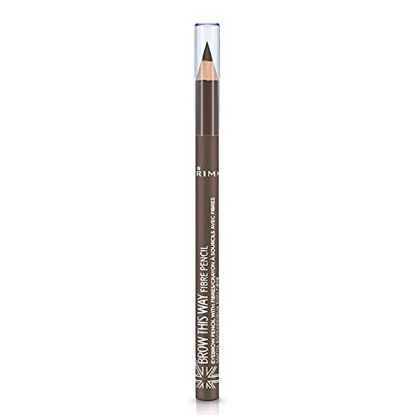 Picture of Rimmel Brow This Way Fibre Pencil, Medium Brown, 0.05 Ounce (1 count)