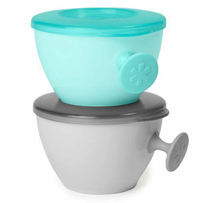 Picture of Skip Hop Baby Bowls, Easy-Grab, 2 Pack, Grey/Soft Teal