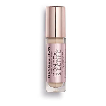 Picture of Makeup Revolution Conceal & Define Concealer, Full Coverage, Best for Contouring, C3 for Fair Skin Tones, Non Comedogenic, Vegan & Cruelty-Free, 0.13 Fl Oz
