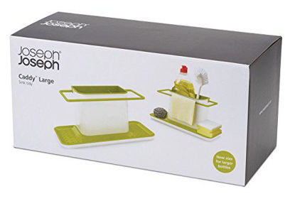 Picture of Joseph Joseph 85049 Sink Caddy Kitchen Sink Organizer Sponge Holder Dishwasher-Safe, Large, Green