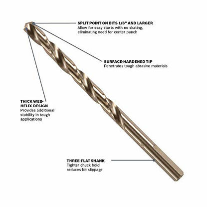 Picture of Bosch CO2137B 5/32 In. x 3-1/8 In. Cobalt M42 Drill Bit