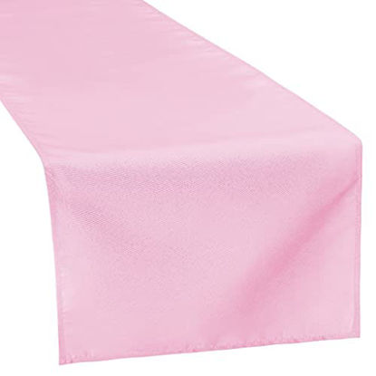 Picture of Polyester Table Runner - 13" x 108" | Pink | 1 Pc.