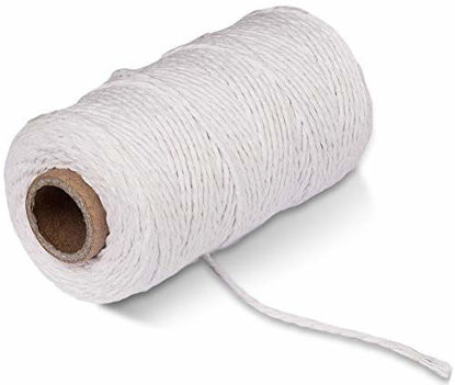 Picture of 100M/328 Feet Cotton String Twines,Cotton Cord,Heavy Duty Packing String For DIY Crafts And Gift Wrapping (white)