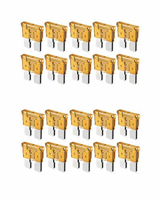 Picture of 20pcs 5A Standard Car Fuses - 5 AMP Automotive Fuses(ATO/APR/ATS), 32V (12/24V) Blade Fuse for RV/Truck/SUV